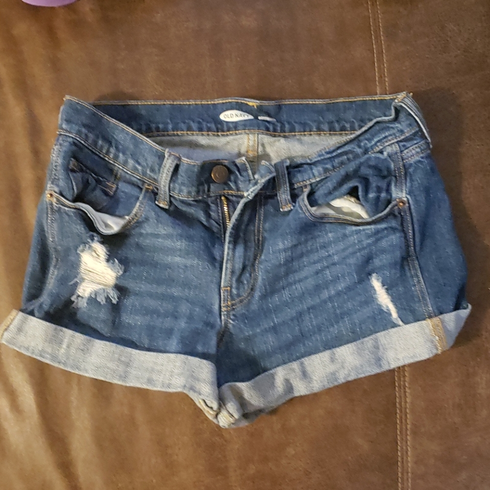 Denim shorts